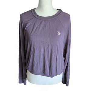 Victoria's Secret Purple Modal Long Sleeve Sleep Shirt, Size Medium